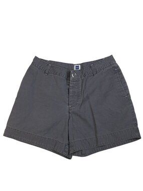 Gap Shorts Chino Gray Womens 2 Cotton Flat Front Back Pockets Casual 54023